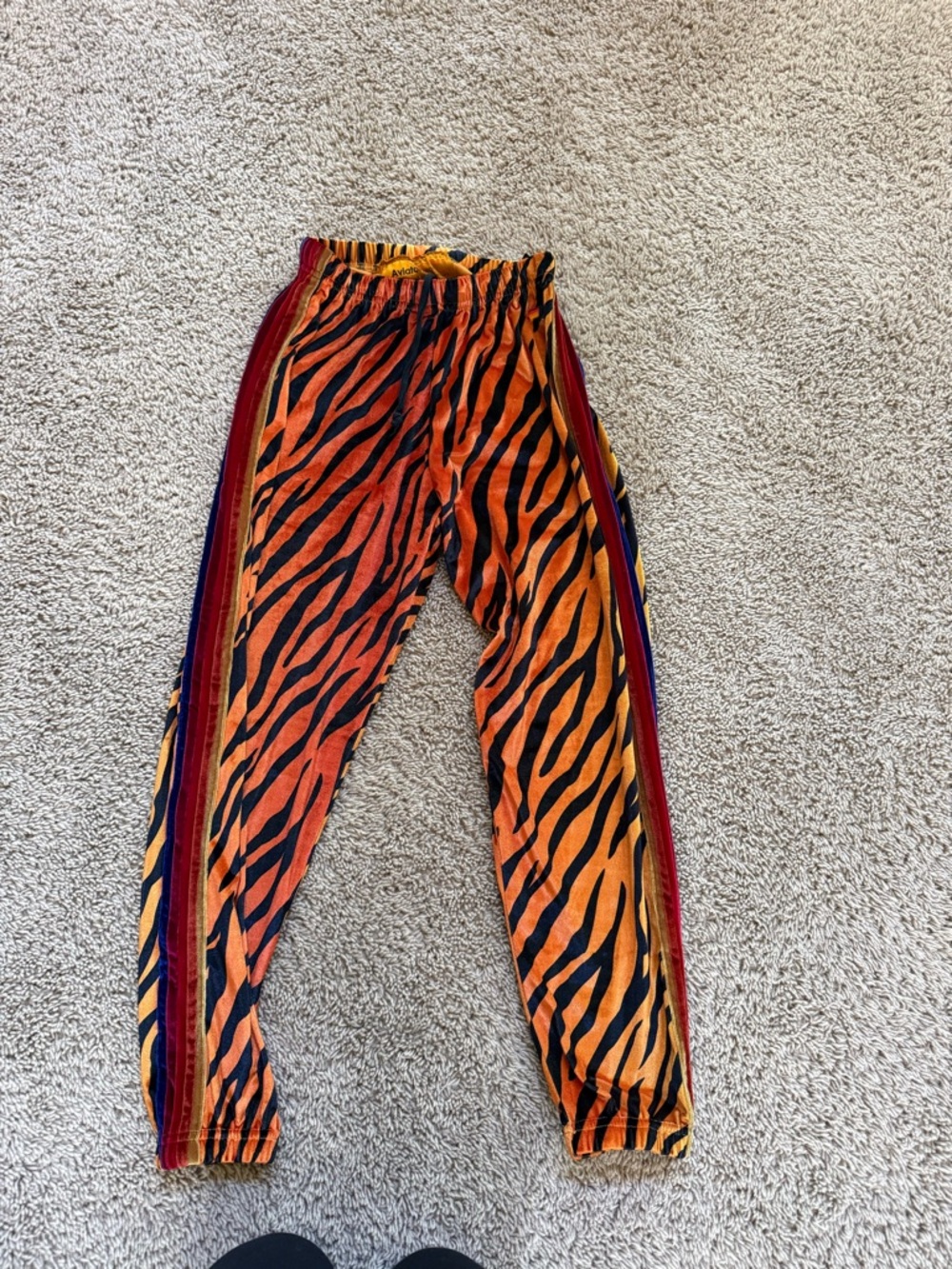 Aviator nation classic velvet stripe sweatpants - tiger - Picture 2 of 4